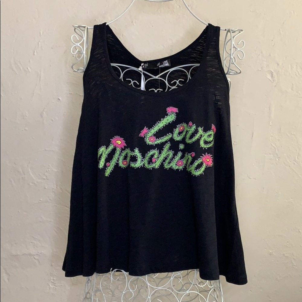 Black Moschino Love tank top